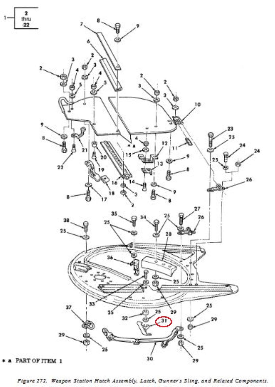 HM-1082 | HM-1082  HMMWV Gunner Hatch Assembly Rim Latch (1).JPG