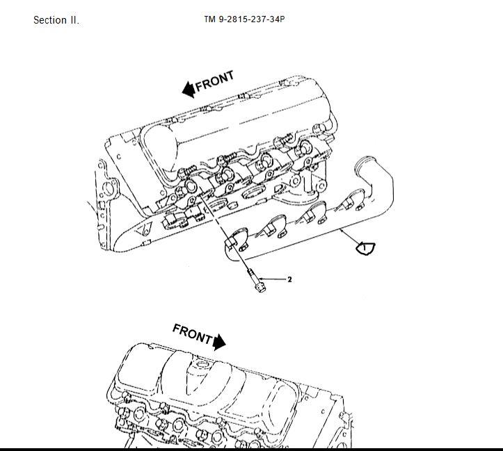 HM-1084 | HM-1084  Left Hand 6.5L Exhaust Manifold HMMWV.JPG