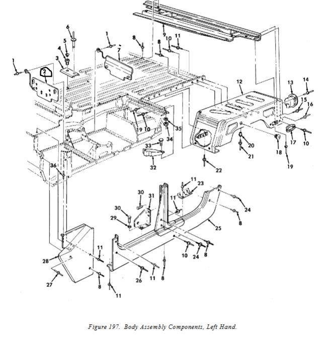 HM-1184 | HM-1184  Front Left Fire Extingusher Mounting Plate With Brackets.JPG