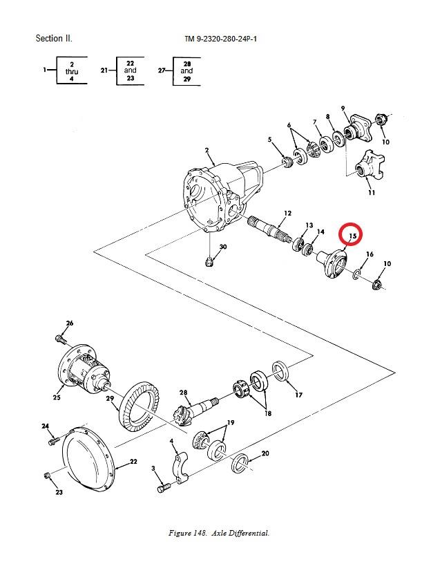 HM-120 | HM-120 Axle Differential Hub Output Shaft Flange HMMWV.jpg