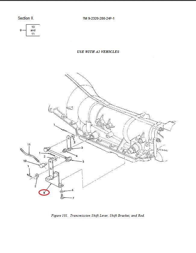 HM-1309 | HM-1309 Transmission Shift Remote Lever Control HMMWV.JPG