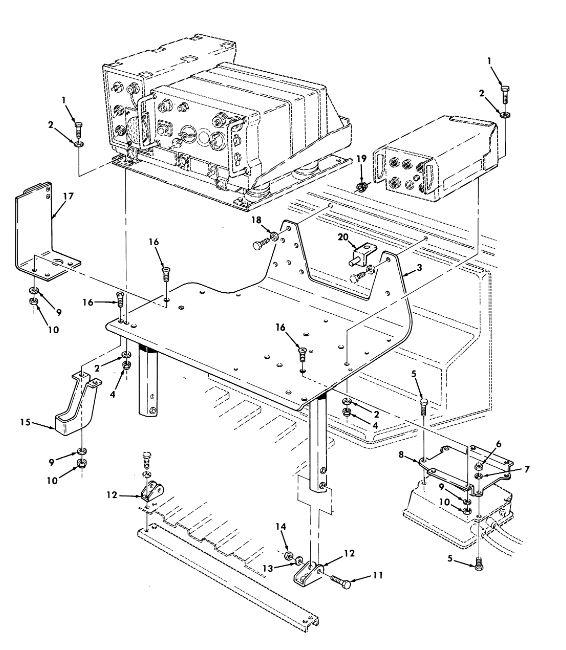 HM-1857 | HM-1857  Radio Tray Bracket With Mounting Stud HMMWV (5).JPG