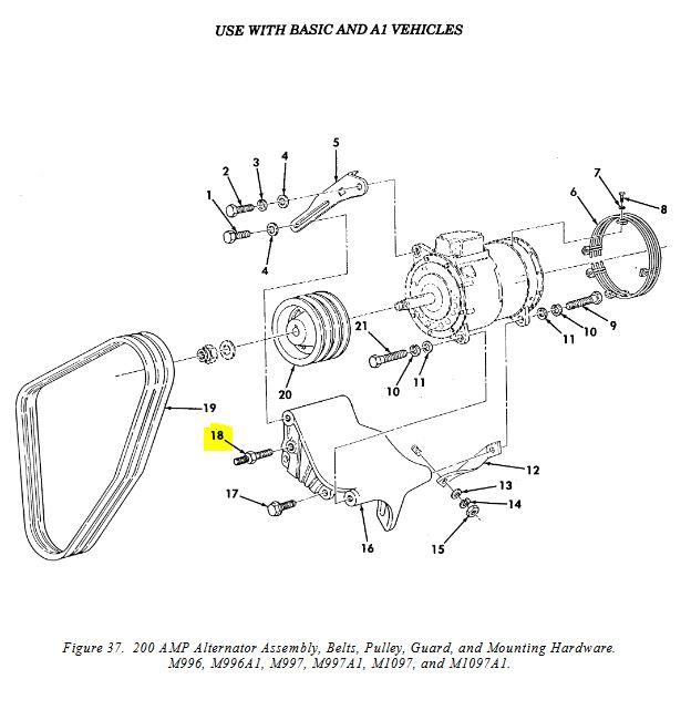 HM-1976 | HM-1976  Mounting Stud For Alternator Assembly HMMWV (6).JPG