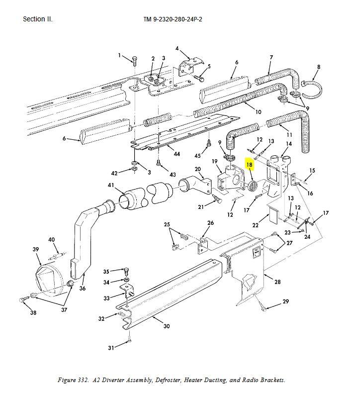 HM-2021 | HM-2021 Defroster Heater Air Circulating Ventilator HMMWV A2 Only Dia.JPG