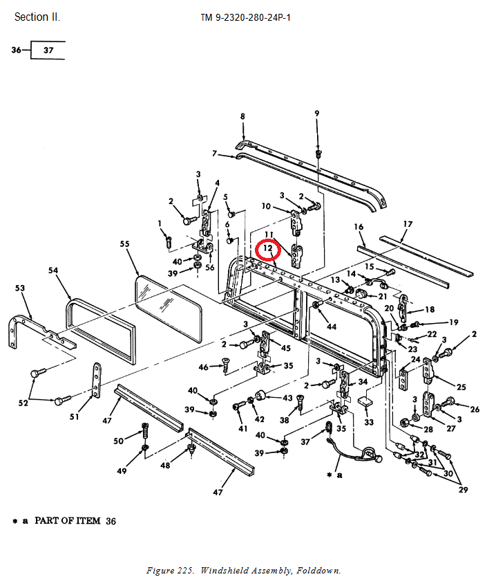 HM-2024 | HM-2024  Windshield Frame With Complete Assembly HMMWV (1).PNG