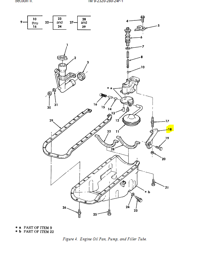 HM-3551 | HM-3551 Engine Oil Pan Pump and Filler Tube Mounting Bracket HMMWV Dia (1).JPG