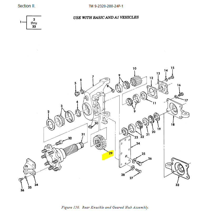 HM-3563 | HM-3563 Rear Knuckle Geared Hub Assembly Lower Gear Spur HMMWV Dia (1).JPG