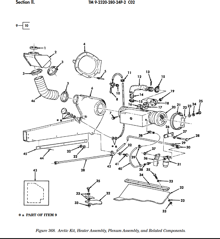 HM-3587 | HM-3587 Straight Pipe to Hose Adapter Artic Kit and Heater Assembly HMMWV dia (1).JPG