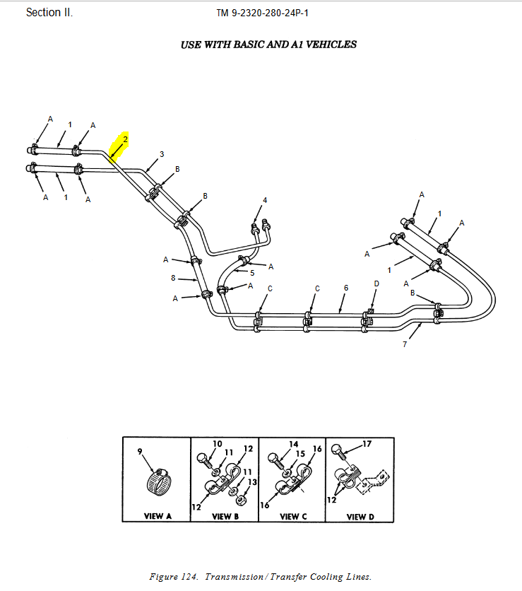 HM-3613 | HM-3613 Rear Cooling Line Metallic Tube Transmission to Transfer Case 4 Speed HMMWV Dia (1).JPG