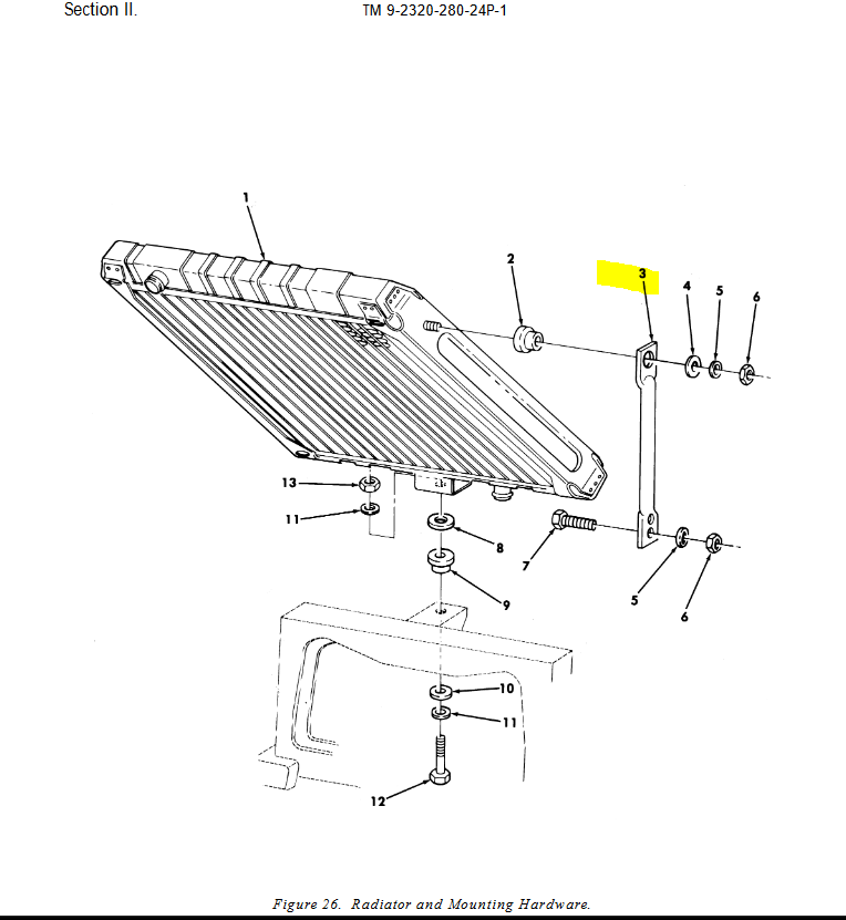 HM-3659 | HM-3659 Left Hand Radiator Support Retainer HMMWV Dia  (1).JPG