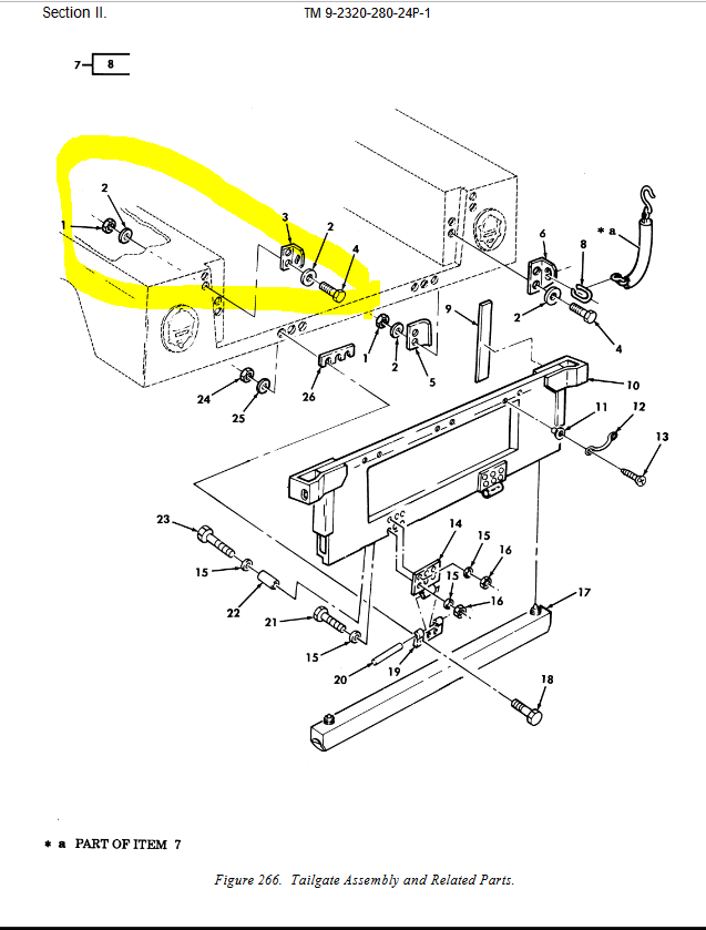 HM-3669 | HM-3669 Upper Right Side Tailgate Latch Angle Bracket Full Assembly HMMWV  DIA(1).JPG