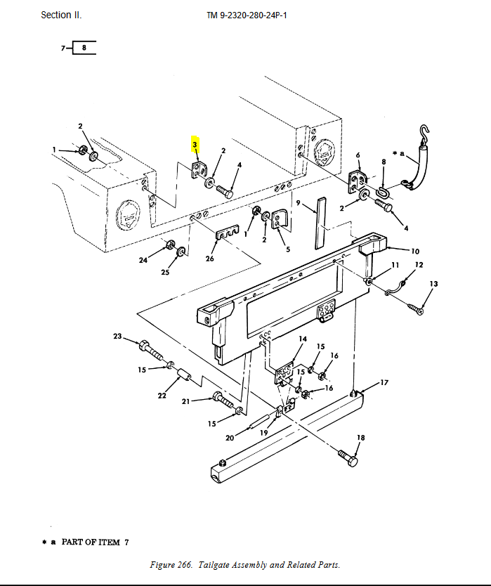 HM-3670 | HM-3670 Upper Left Side Tailgate Latch Angle Bracket Full Assembly HMMWV Dia (1).JPG