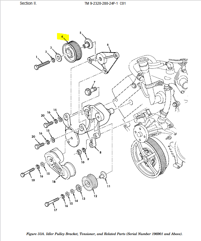 HM-3688 | HM-3688 8 Grooved Idler Pulley HMMWV Dia (1).JPG