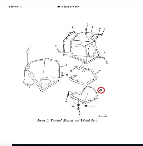 M151-194 | M151-194  Flywheel Housing Cover M151 MUTT Jeep (17).JPG