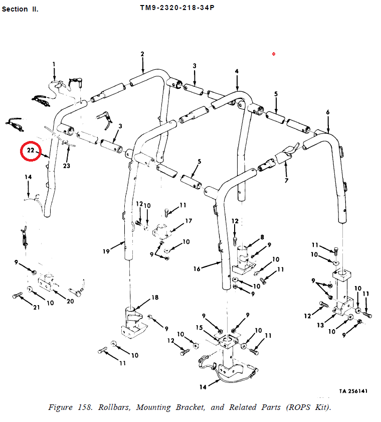M151-203 | M151-203  ROPS Front Left Rollbar M151 Jeep (1).PNG