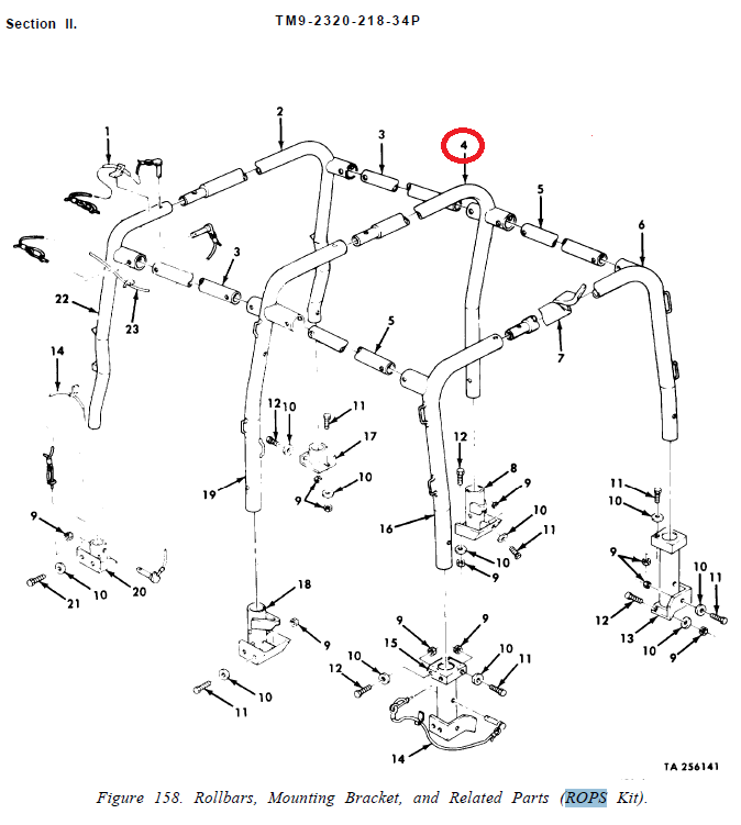 M151-208 | M151-208  ROPS Intermediate Right Rollover M151 MUTT Jeep (1).PNG