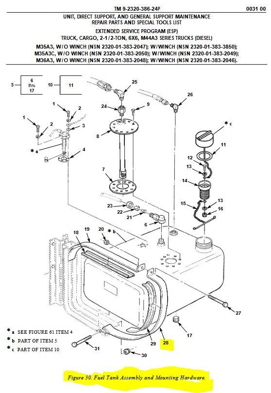 M35-1806 | M35-1806 Fuel Tank Retaining Band 2nd Diagram.JPG