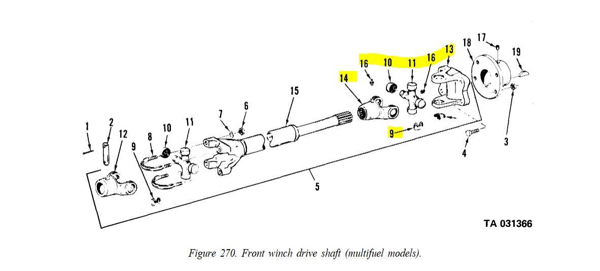 M35-515 | M35-515 Front Winch Shaft Yoke Assembly Dia (1).JPG