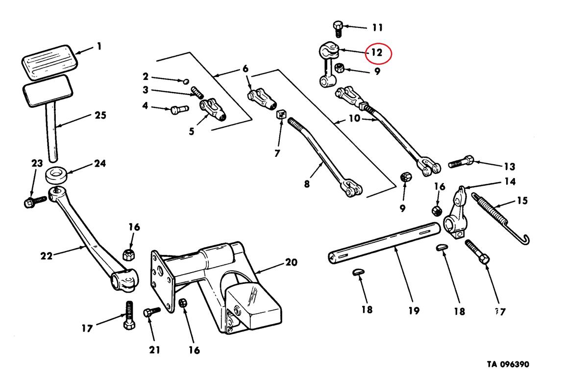 M35-695 | M35-695 Series Clutch Linkage Lever Parts Diagram.jpg