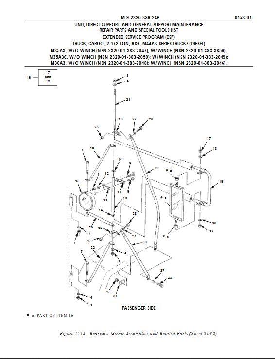 M35-739 | M35-739  Rear View Mirror Angle Bracket M35A3.JPG