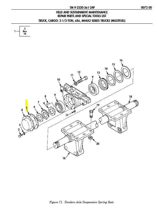 M35-825 | M35-825 Tandem Axle Suspension Spring Seat Gasket Multifuel Engine LDT465 M35A2Dia 2 (2).JPG