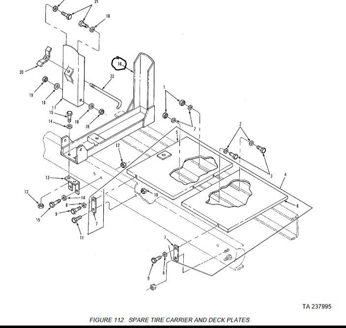 M9-1019 | M9-1019  Spare Tire Retainer.JPG