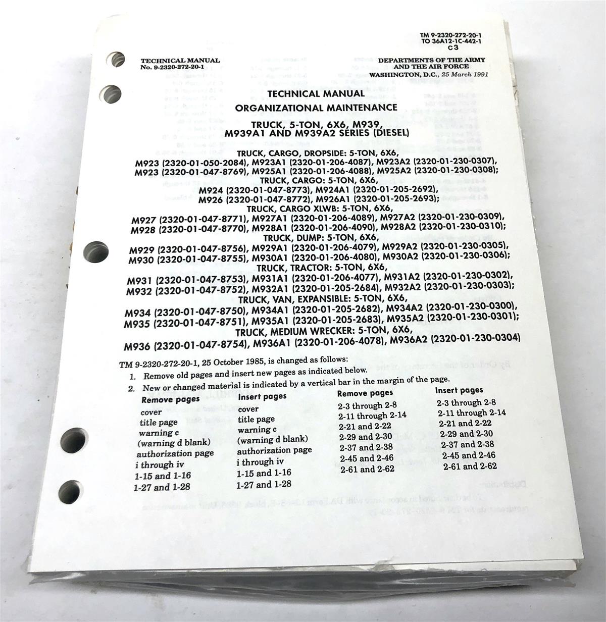 MAN-TM 9-2320-272-20-1 | MAN-TM 9-2320-272-20-1  M939 Series 5 Ton Trucks Maintenance Manual, Volume I (3).JPG