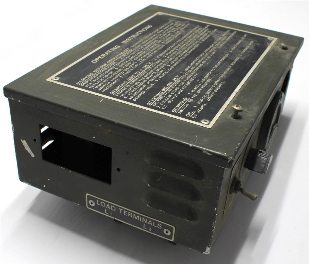 MSE-186 | MSE-186  Control Box Assembly 1.5 KW Generator Military Standard Engine 2A016 (6).JPG