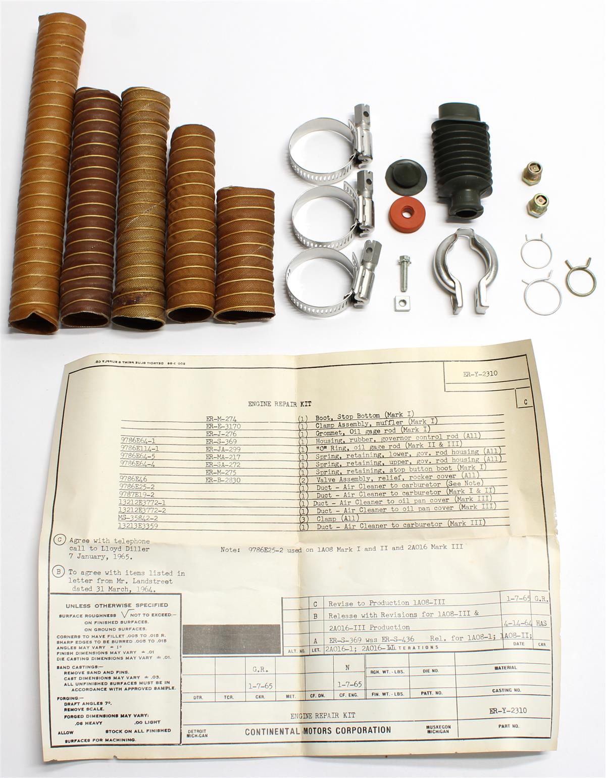 MSE-223 | MSE-223  Engine Repair Parts Kit Military Standard Gasoline Engine 1A08 2A016 (2).JPG