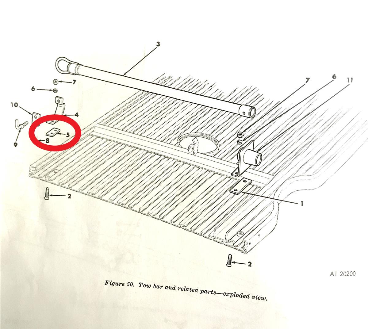 MU-270 | MU- 270 Tow Bar Mach Screw Shim Mule M274 (5).JPG