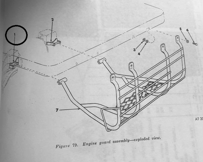 MU-235 | MU-235 Drivers Left Side Engine Guard Mounting Bracket  (5).JPG