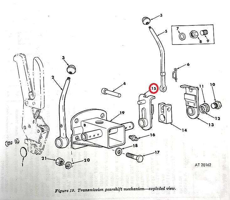 MU-256 | MU-256  Gearshift Arm Assembly ( Right Transmission Shift Lever).JPG