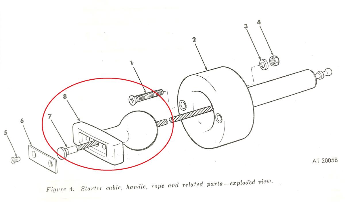 MU-283 | MU-283 Starter Cable Handle Mule M274 (7).JPG