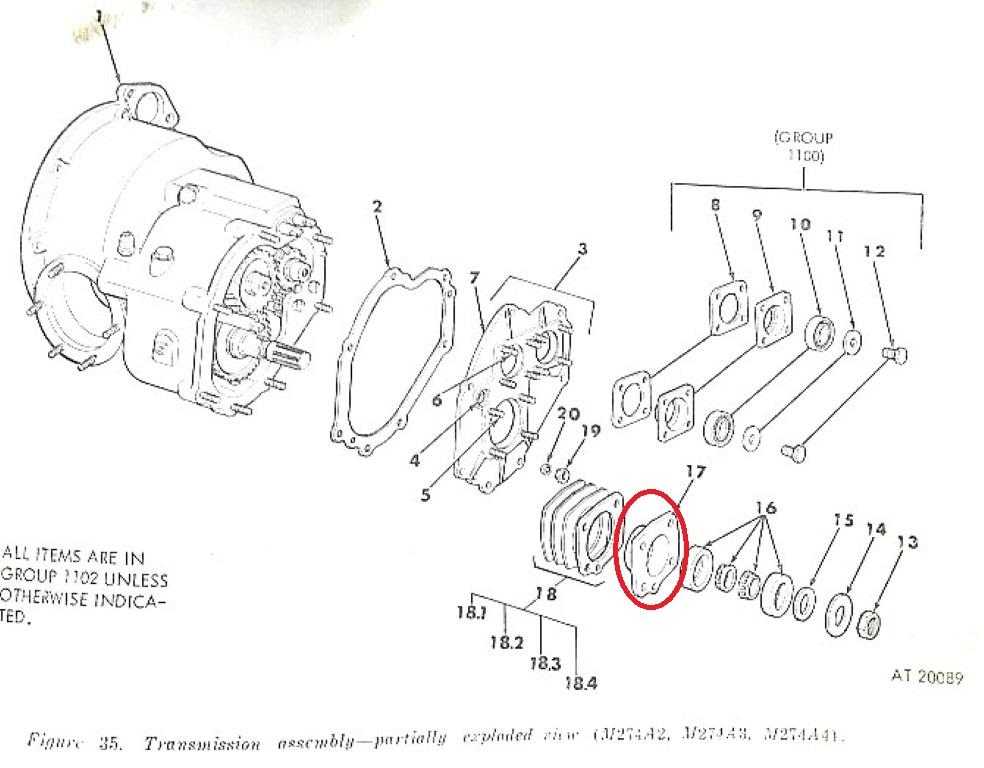 MU-373 | MU-373  Output Shaft Retainer Bearing M274 Mule (2).JPG