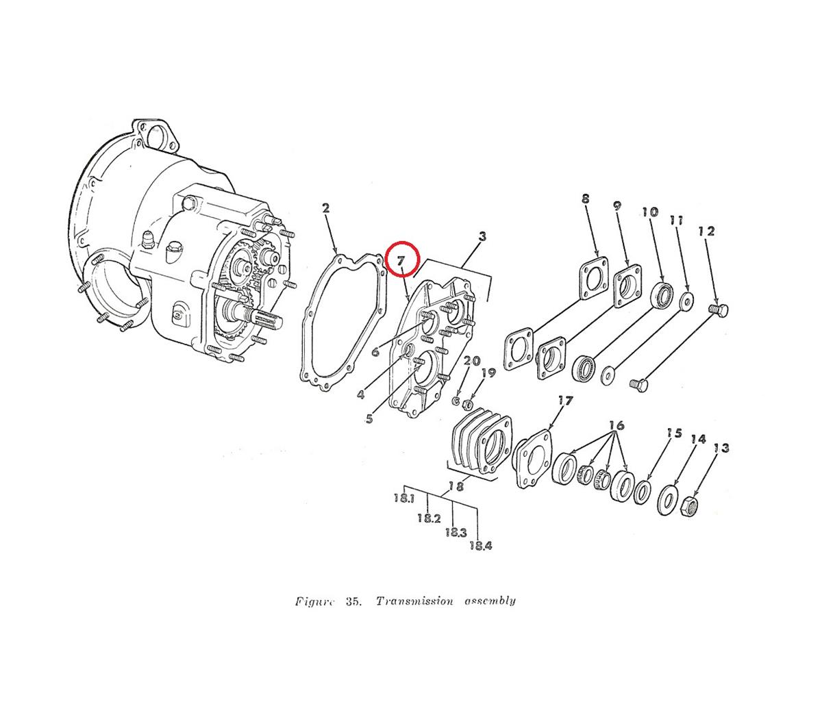 MU-379 | MU-379 Transmission End Case Cover with Main Drive Gear Parts Diagram (Large).jpeg