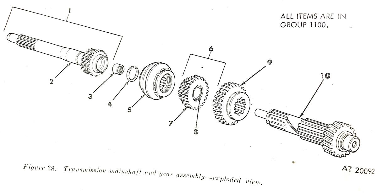 MU-394 | MU-394 Transmission Mainshaft Gearshaft with Attached Gears (7).jpg