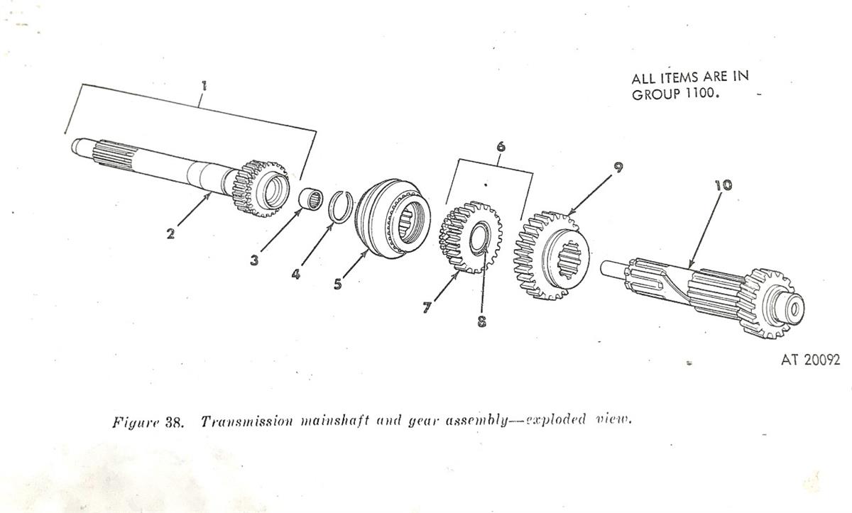 MU-400 | MU-400  Transmission Mainshaft First And Reverse Gear M274 Mule (1).jpeg