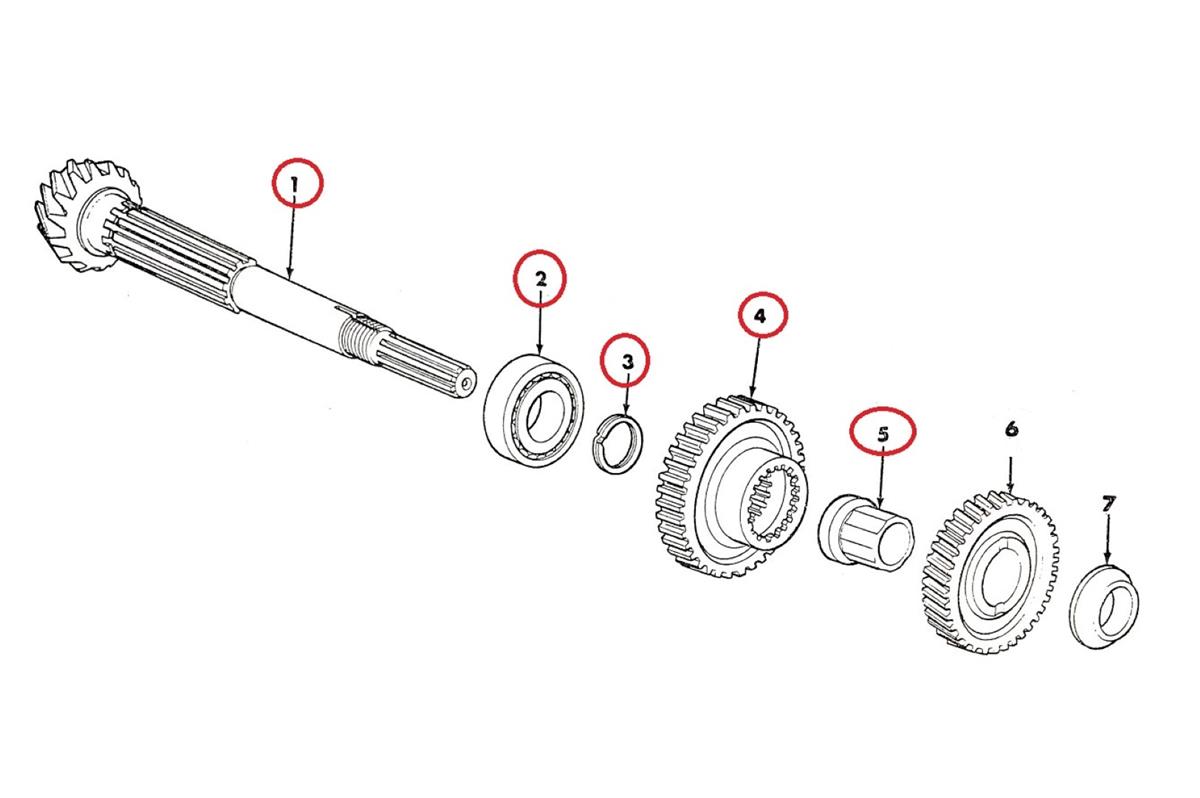 MU-404 | MU-404 Transmission Output Shaft with High Speed Gear M274 Mule (1) (Large).jpg