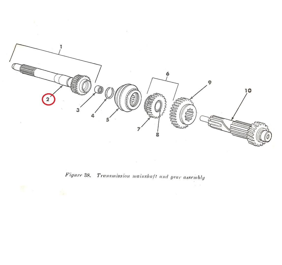 MU-416 | MU-416 Transmission Input Gear Retainer with Input Gear Shaft Parts Diagram 2 (Large).jpg