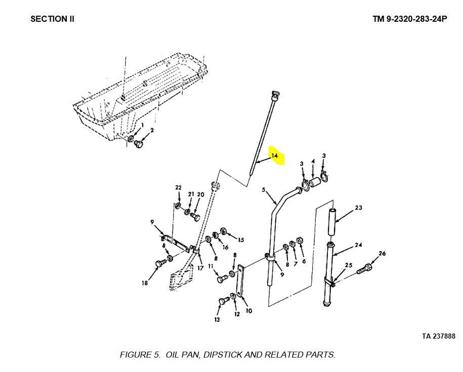 M9-6231 | Oil Dipstick 5 Ton M809 M939 M939A1.JPG