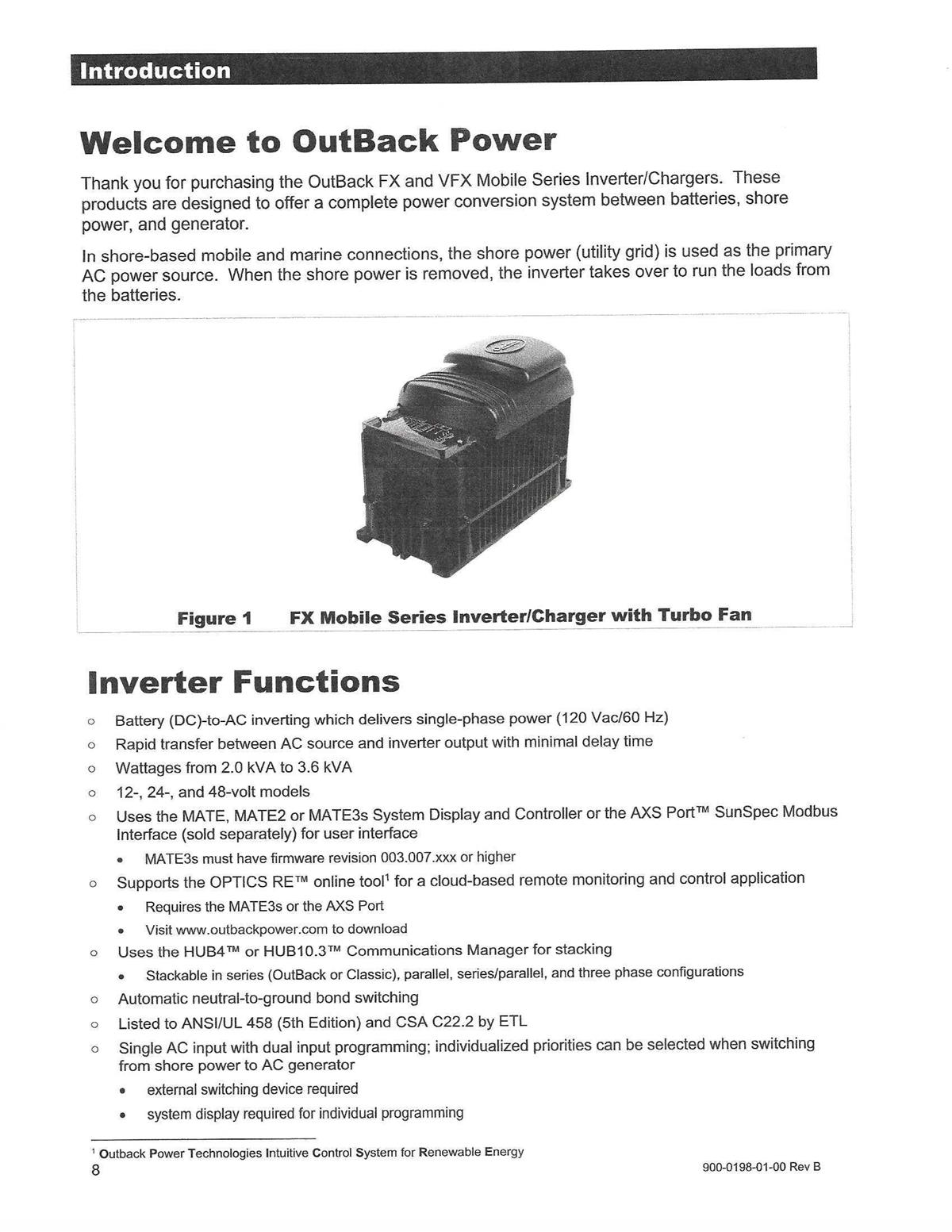 SP-356 | Outback Inverter Charger FX2024M-FP Specifications -1.jpg