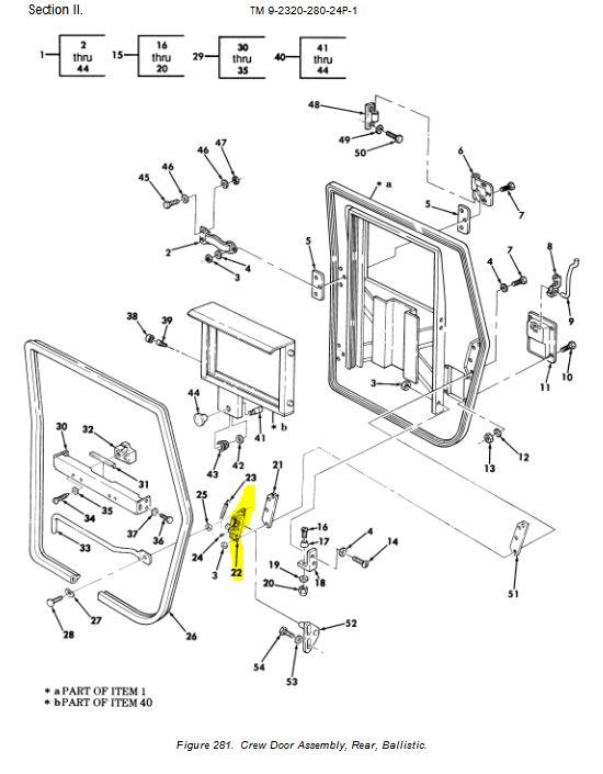 HM-983 | Rear Ballistic Crew Door Latch Dia1.JPG