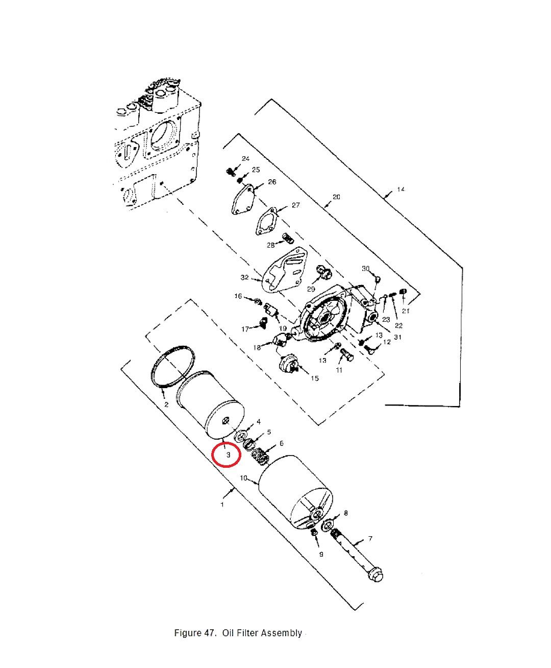 SP-2099 | SP-2099 Onan Generator Engine Oil Filter Parts Diagram (Large).JPG