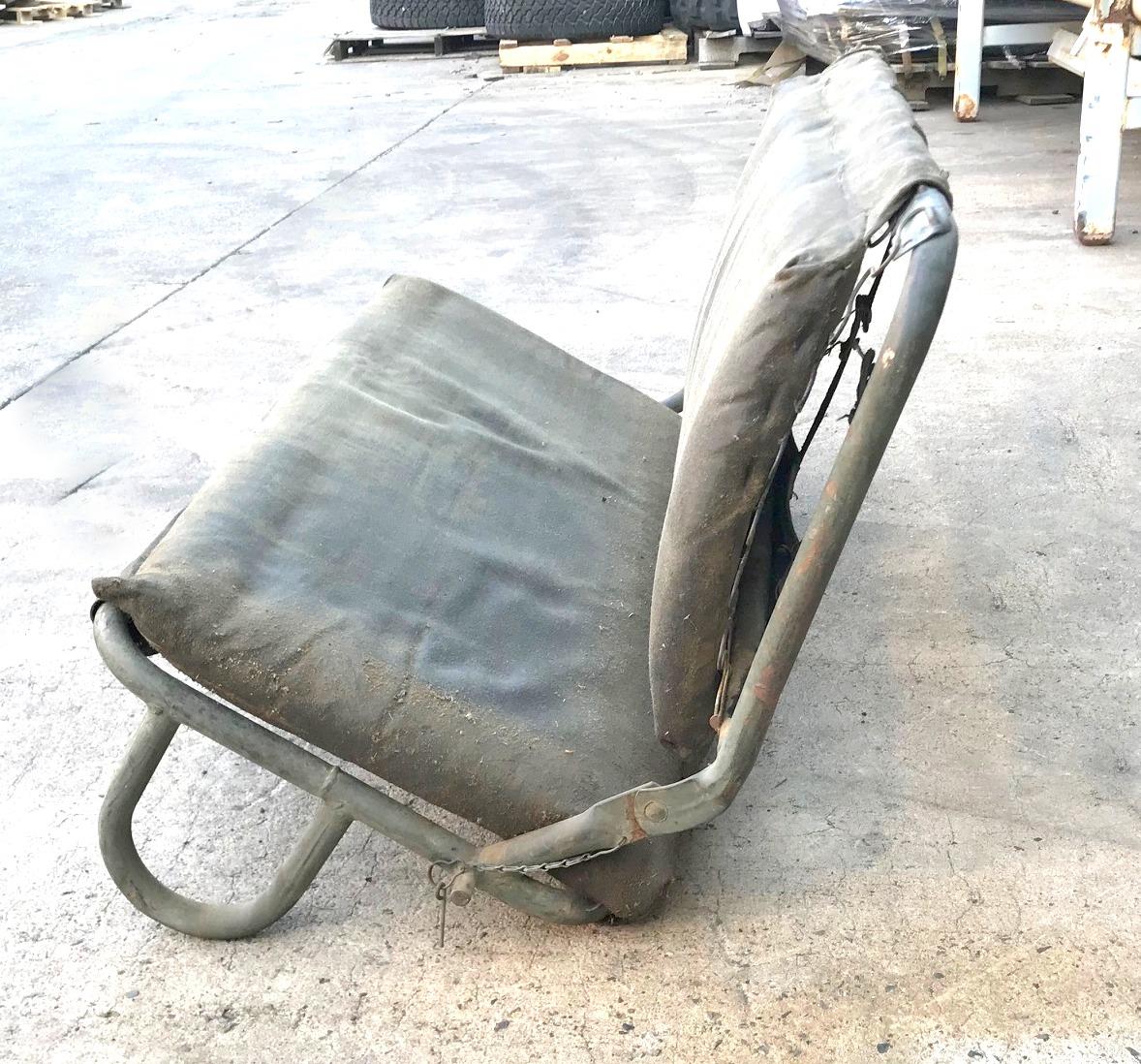 M151 AM General MUTT Rear Bench Seat Frame with Feet & Cushion M151