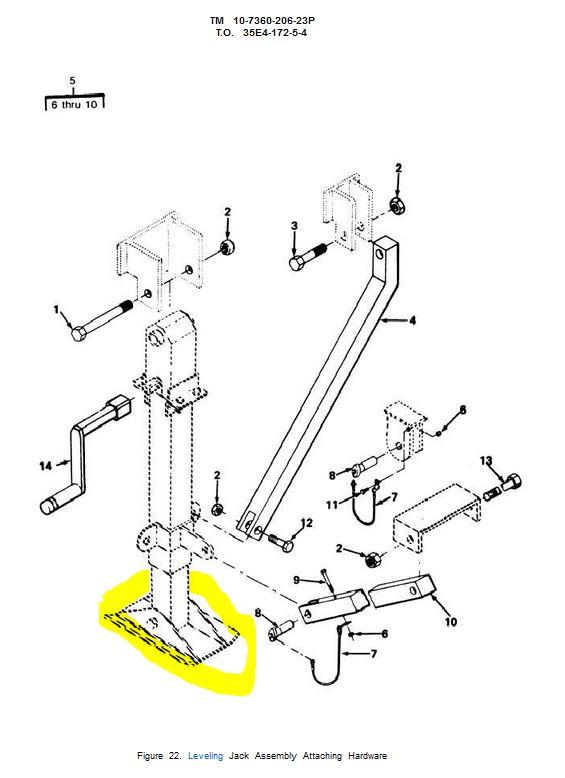 SP-2947 | SP-2947 Jack Support Shoe Military Field Kitchen Trailer Mounted Dia.JPG