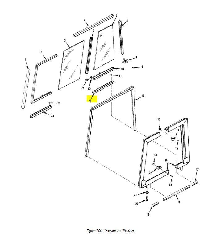 SP-2962 | SP-2962 Compartment Window NonMetallic Channel Seal M548A1 M548A3.JPG