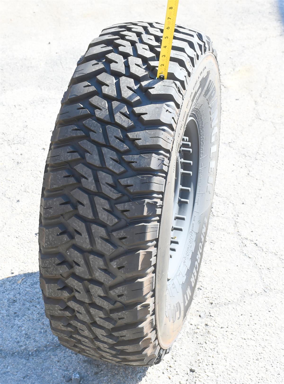 TI-1876 | TI-1876  Goodyear Wrangler Enforcer MT 37x12.50R16.5LT Mounted on 24 Bolt Rim 100% Tread HMMWV (21).JPG