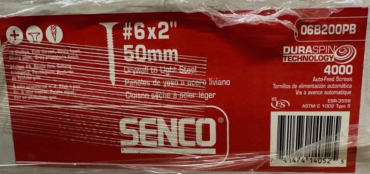 SP-3155 | c8686be3-fd04-4d1b-b7ae-469845e8368d-01272025-SP-3155 Senco Auto-Feed Screw Strips Collated Drywall Screws 6x2 50 MM Case.jpg