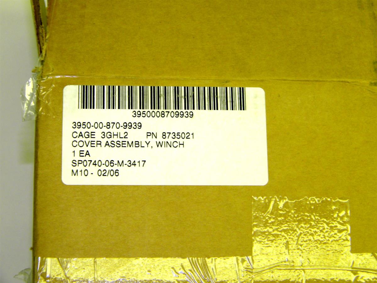 COM-5205 | 3950-00-870-9939 Cable Power Cover for M292, M820, M939 Series Expansible Van Truck. NOS.  (7).JPG