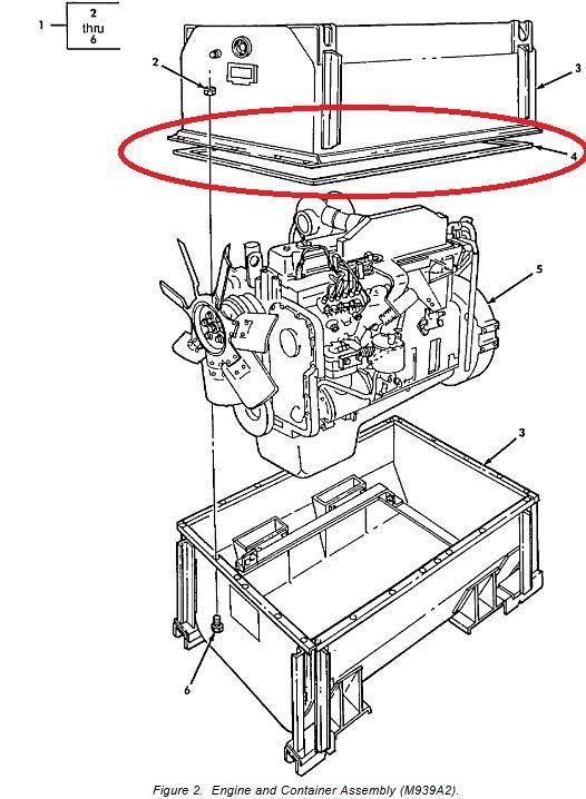 9M-1053 | 9M-1053 Gasket for Storage Container M939A2 Diagram.jpg